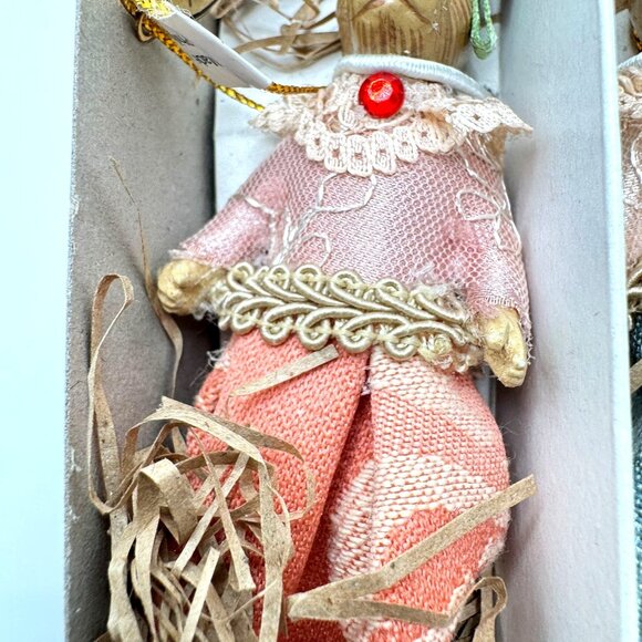 Katherines Collection Keepsake Bunny Ornaments Set Of 6 NOS In Original Box Vtg - Picture 11 of 16